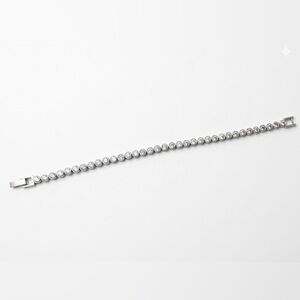 Bezel-Set Tennis Bracelet